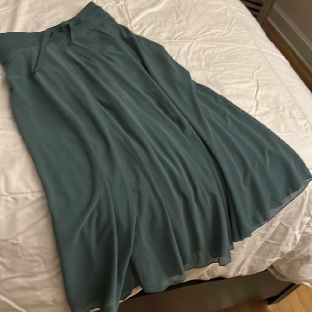 Halara Long Flowy Skirt w Biker shirt style attached shorts